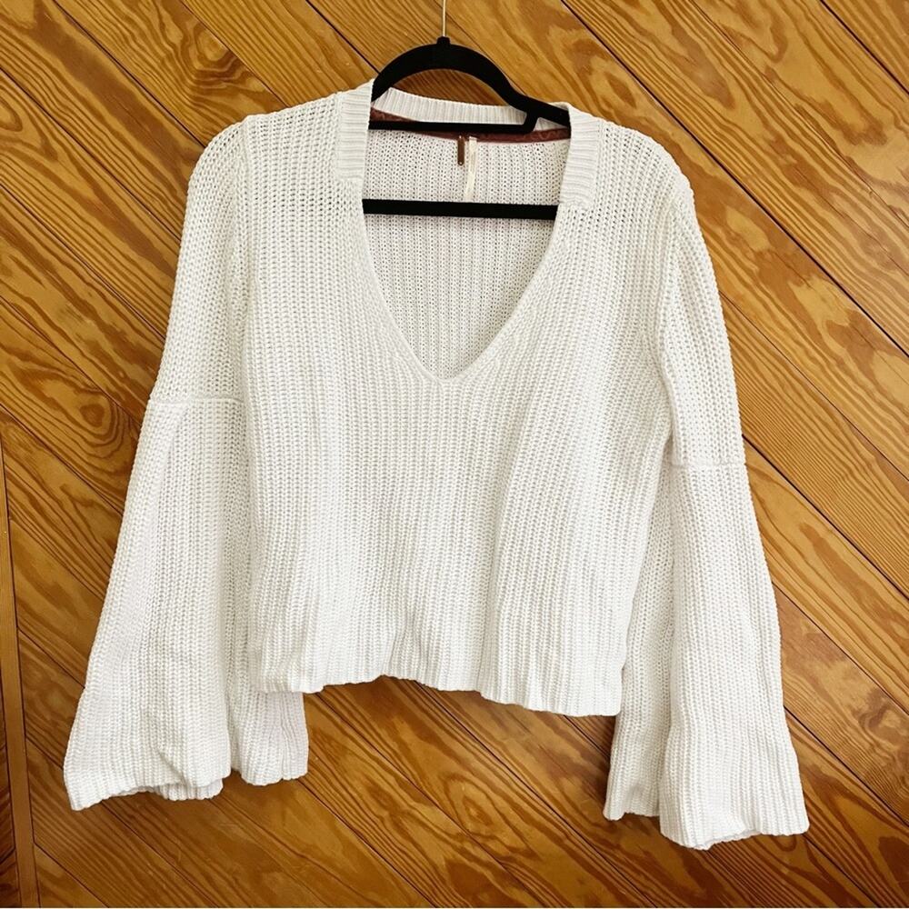 Free People Damsel Bell Sleeve Sweater - Picture 2 of 7